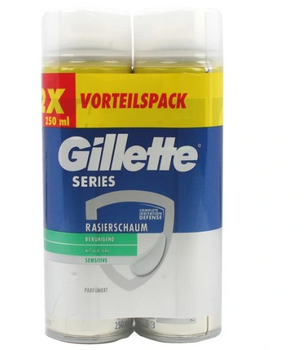 Gillette Series Sensitive Shaving Foam 2x250 ml