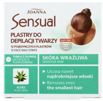 Joanna Sensual Facial hair removal patches Aloe vera 12 pcs