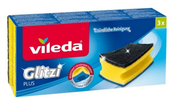 Vileda Glitzi Plus profilierter Scheuerschwamm 3 Stück