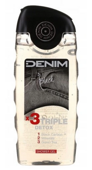 Gel de duș Denim Black x3 Triple Detox 250 ml