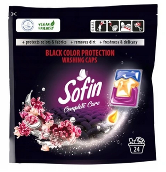 Sofin Capsules for Washing Dark Fabrics Black Color Protection 24 pcs