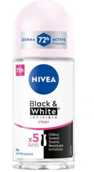 Nivea Woman Black White Invisible Clear 72h Ball Deodorant 50 ml