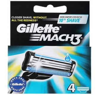 Gillette Mach 3 Razor insert 4 buc.