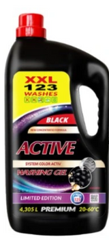 Active Black Laundry Gel 4.3 L