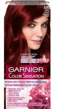 Garnier Color Sensation Farba do włosów 4.60 Intensywna Ciemna Czerwień