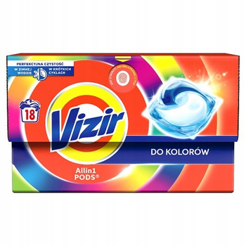 Vizir Platinum PODS Kapsułki do prania kolorów 18 prań