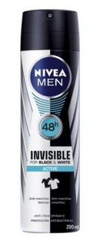 Nivea Men Black &amp; White Active Deodorant Spray 200 ml