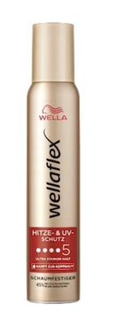 Wellaflex 5 Hitze- &amp;UV Schutz Mousse pentru păr 200 ml