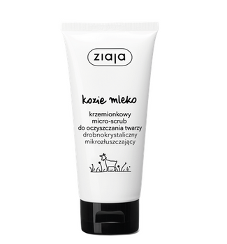 Micro-scrub cu silice cu lapte de capra pentru curatarea fetei, fin cristalin, micro-exfoliant 75ml