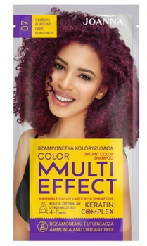 Joanna Multi Effect Color Keratin Complex Szamponetka -07 Głęboki Burgund 35 g