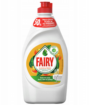 Fairy Clean&amp;Fresh Dishwashing Liquid Orange with Lemongrass 450ml
