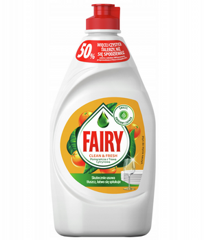 Fairy Clean&amp;Fresh Geschirrspülmittel Orange mit Zitronengras 450 ml