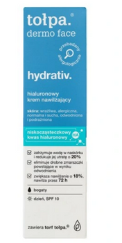 TOŁPA Dermo Face Hydrativ Moisturizing Cream SPF 10 40 ml