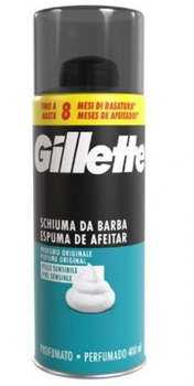 Gillette Sensitive Shaving Foam pentru piele sensibilă Verde 400 ml