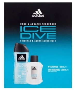 Adidas Ice Dive Men's Set Aftershave Lotion 100 ml + Shower Gel 250 ml