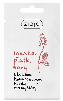 Ziaja Maska Płatki Róży z kwasem hialuronowym 7 ml