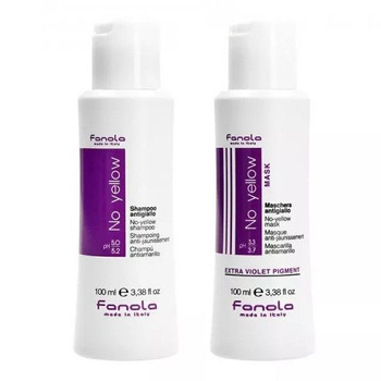 Fanola No Yellow Shampoo 100ml + Mask 100ml