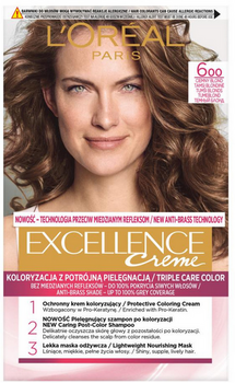 L'Oreal Paris Excellence Creme Hair Colour 6.0 Blond închis natural