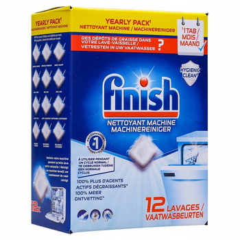 Tablete FINISH pentru curățarea mașinii de spălat vase 12 buc