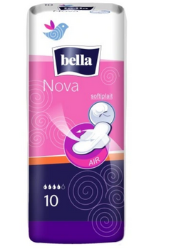 Bella Nova Damenbinden mit Flügeln 10 Stück.
