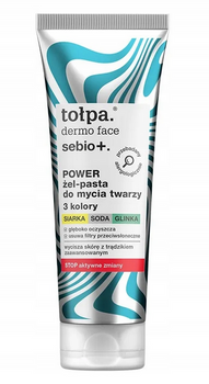 TOŁPA Dermo Face Sebio Power Żel Pasta do mycia twarzy 3 kolory 100 ml
