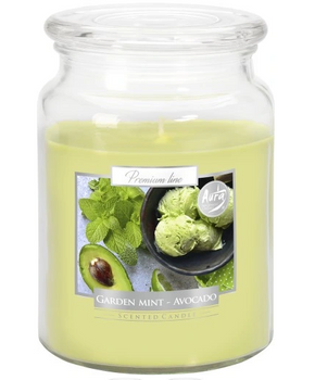 Bispol Scented candle Large Garden Mint-Avocado 500 g Garden Mint - Avocado