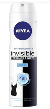 Nivea Women Invisible White &amp; Black Fresh Blue Deodorant 200 ml