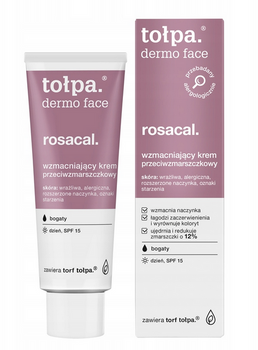 TOŁPA Dermo Face Rosacal Anti-Wrinkle Strengthening Rich Day Cream 40 ml
