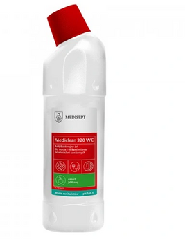 Medisept Mediclean 320 Antibakterielles Gel zur Reinigung und Entkalkung von Sanitärflächen 750 ml