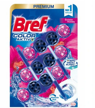 Bref Color Aktiv Flower 3 x 50 g Coloring Toilet Suspension