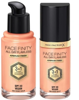 Max Factor Facefinity All Day Flawless Foundation 3 în 1 64 Rose Gold 30 ml