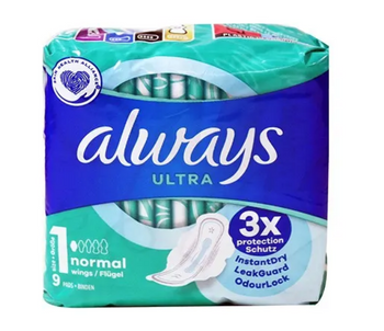 Prosoape sanitare Always Ultra Normal cu aripi 9 buc