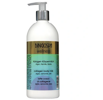 Bingospa Latte Corpo al Collagene con Alghe, Camomilla e Seta 500 ml