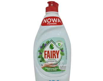 Arbore de ceai Fairy Sensitive cu lichid de spălat vase cu mentă 450 ml