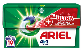 Ariel 4in1 Ultra Stain Remover Capsule de spălare 19 buc