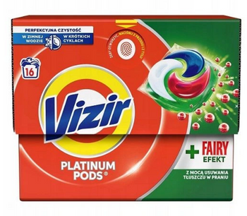 Vizir Platinum Pods Fairy Effect laundry capsules 16 pcs