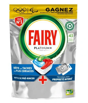 Fairy Platinum Plus All In One Kapsułki do zmywarki Intense Cleaning 43 szt