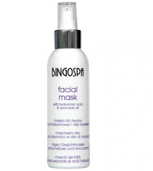 Bingo Spa Mască facială cu acid hialuronic și avocado 150g