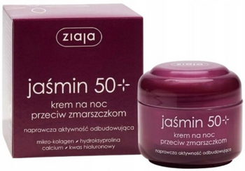 Ziaja Jaśmin Krem przeciwzmarszczkowy na noc 50+  50 ml