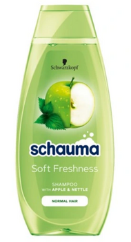 Schauma Haarshampoo Haarpflege mit Apfel- und Brennesselextrakt 400 ml