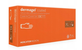 Mănuși din latex de unică folosință Mercator Dermagel XL 100 buc Alb