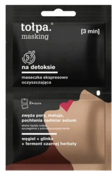 TOŁPA  Masking Maseczka na detoksie do Twarzy Ekspresowo Oczyszczająca 2x5 ml