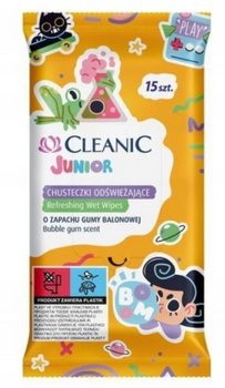 Cleanic Chusteczki odświeżające Junior 15 szt