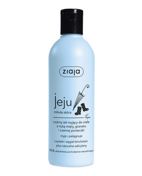 Ziaja Jeju Black Body cleansing gel with a hint of mint, pomegranate and blackcurrant 300ml