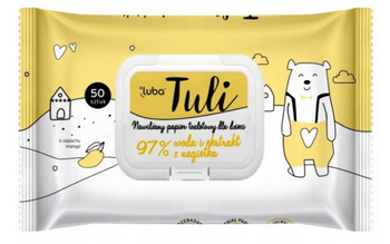 Luba Scented moistened toilet paper for children 97% Water and Marigold 50 pcs