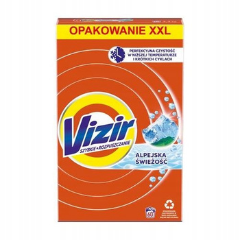Vizir Alpine Freshness Weißes und helles Waschpulver 3,3 kg (60 Wäschen)