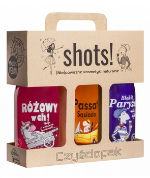 Shots! Czyściopak Unisex - Żel pod prysznic 3 x 500 ml