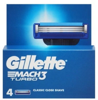 Gillette Mach3 TURBO cartușe de ras 4 buc
