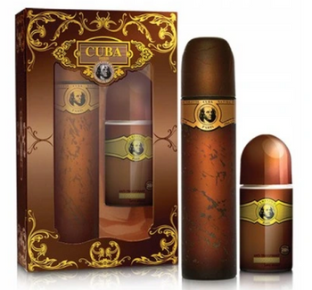Cuba Zestaw Men Gold Woda toaletowa 100ml + Dezodorant roll-on 50 ml