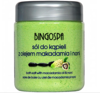 BingoSpa Sale da bagno con macadamia e olio di noni 580g